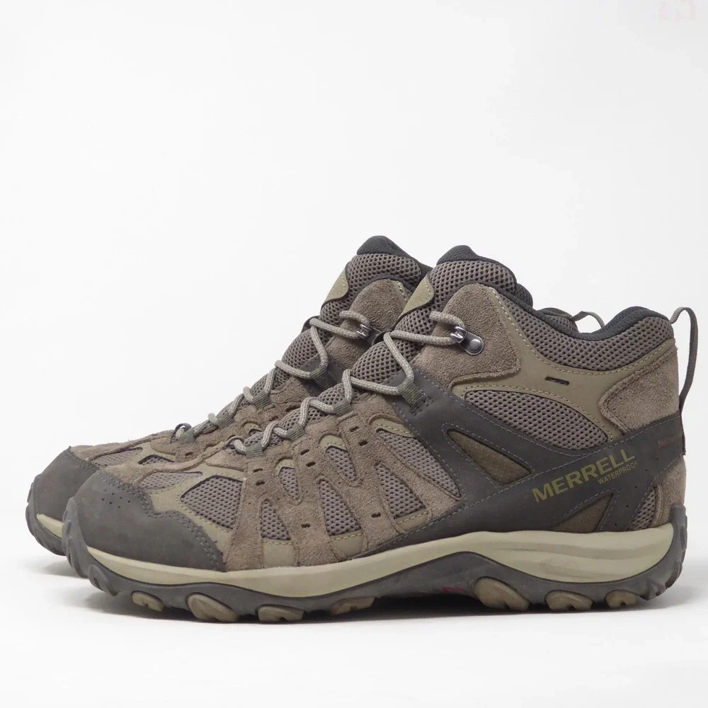 Merrell Accentor 3 Mid Mens Hiking Boots Brown Waterproof Suede Mesh 11W